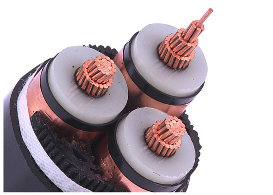 中国 3中心の中型の電圧ポリ塩化ビニールの外装33kV XLPEの電気ケーブル サプライヤー