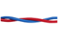 赤くおよび青色の歪んだ対ワイヤー 2x0.5mm2,2x0.75mm2,2x1.5mm2,2x2.5mm2 サプライヤー