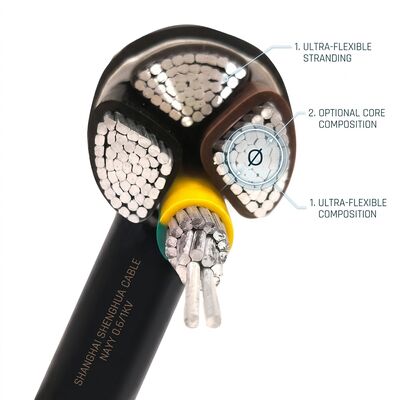 中国 Oil Resistant Chemical Resistant PVC Insulated Cable 450/750V 3 Core Industrial Use サプライヤー
