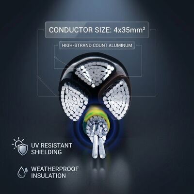 中国 NYY 4x70mm2 Anti UV PVC Insulated Cable Direct Burial Sunlight Resistant 0.6/1kV IEC60502 サプライヤー