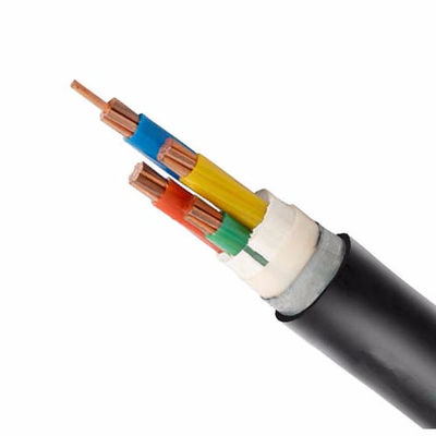温度 XLPE 断熱電源ケーブル 銅導線 0.6/1kV 90.C 黒色 PVC ジャケット サプライヤー