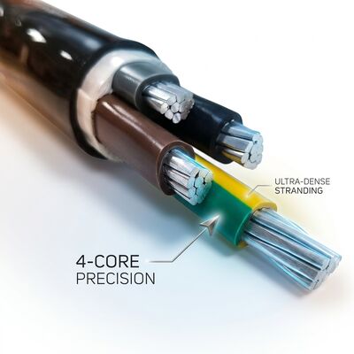 IP68防水PVC絶縁電源ケーブル 0.6/1kV 4x25mm2 地中埋設用 サプライヤー