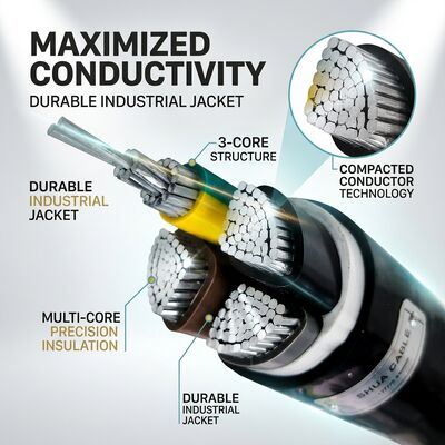 Oil Resistant Chemical Resistant PVC Insulated Cable 450/750V 3 Core Industrial Use サプライヤー