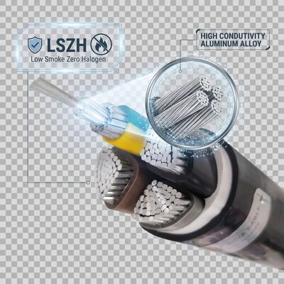 VGV 3x4mm2 UV Resistant PVC Insulated Cable Outdoor Overhead 0.6/1kV IEC60502 Copper サプライヤー