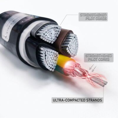 NYY 1x120mm2 PVC Insulated Single Core Cable 90C Power Station 0.6/1kV IEC60502 サプライヤー
