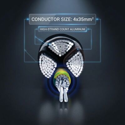N2XCH 4x25mm2 LSZH PVC Insulated Cable Low Smoke Zero Halogen 0.6/1kV IEC60502 サプライヤー