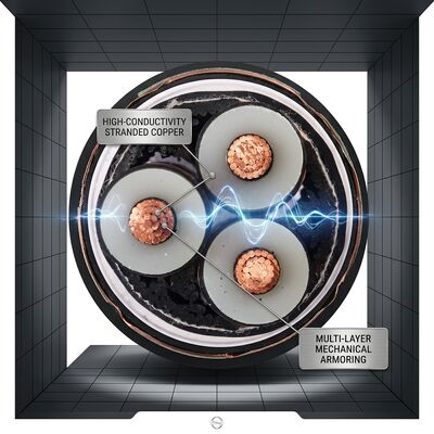 40年サービスライフ XLPE絶縁ダブルスチールテープ装甲ケーブル 0.6/1kV サプライヤー