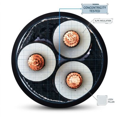 低煙ゼロハロゲンXLPE絶縁電力ケーブル LSZHシース 0.6/1kV サプライヤー